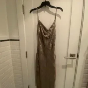 House of CB Dresses House Of Cb Silverpurple Gabrielle Satin